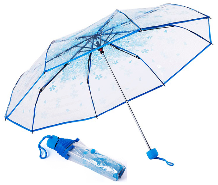 Transparent folding umbrella -PU013